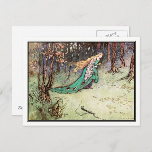 Kikkerprins van Warwick Goble Briefkaart (Voorkant / Achterkant)