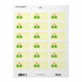 Kikkerprinses en Kikkerprins, met hart. Etiket (Full Sheet)
