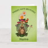 Kikkerprinses Mushrooms gepersonaliseerd op zaterd Kaart (Voorkant)