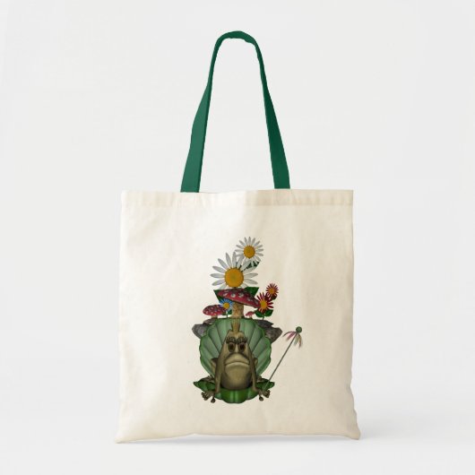 Kikkerprinses op de trooncute Canvas tas (Voorkant)