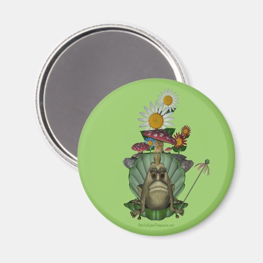 Kikkerprinses op troon magneet (Voorkant / Achterkant)