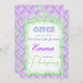 Kikkerprinses Uitnodigingen (Voorkant / Achterkant)