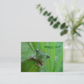 Kikkerprofiel of -Visitekaartjes Visitekaartje (Staand voorkant)