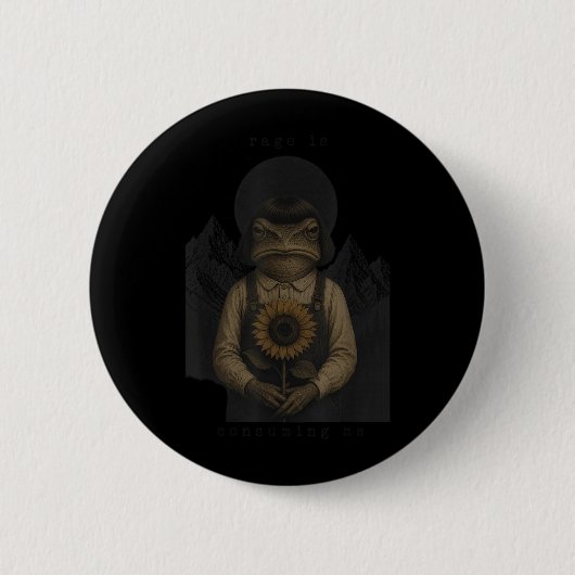 Kikkerras Consumeert Me Sarcasme Meme Grappig Ronde Button 5,7 Cm (Voorkant)