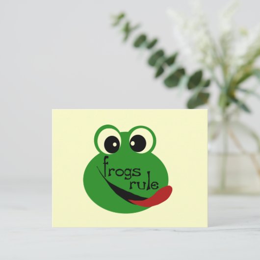 Kikkerregel T-shirts en cadeautjes Briefkaart (Staand voorkant)