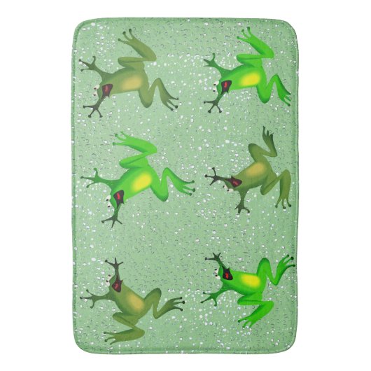 Kikkerregendruppels Abstract Badmat (Voorkant Verticaal)