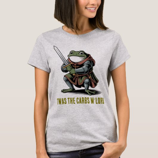 Kikkerridder 'Twas de Koolhydraten T-shirt (Voorkant)
