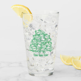 Kikkers Abstract Groene lijn Kunst Gepersonaliseer Glas
