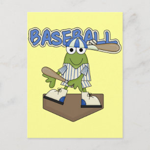 Kikkers Baseball Thuisplaat T-shirts en Cadeaus Briefkaart