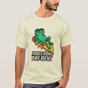 Kikkers betalen geen huur - rare esthetische ruimt t-shirt