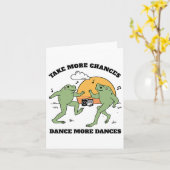 Kikkers dansen samen kaart (Gele Bloem)