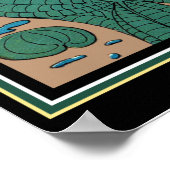 Kikkers Dansend op een Lilypad Poster (Hoek)