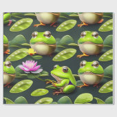 Kikkers Designer Wrapping Papier (Vlak)