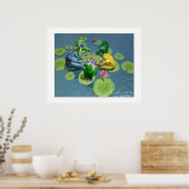 Kikkers die poker spelen poster (Keuken)