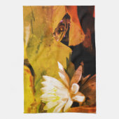 Kikkers die water Lily Abstract verhit Theedoek (Verticaal)