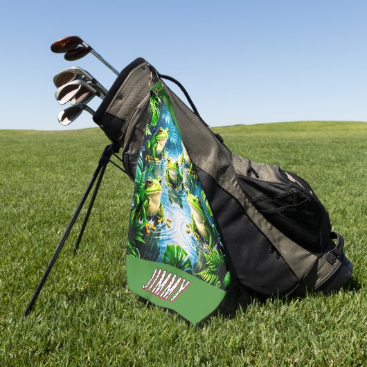 Kikkers Dier Golf Handdoek (Groen)