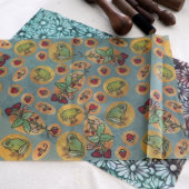 Kikkers en aardbeien tissuepapier