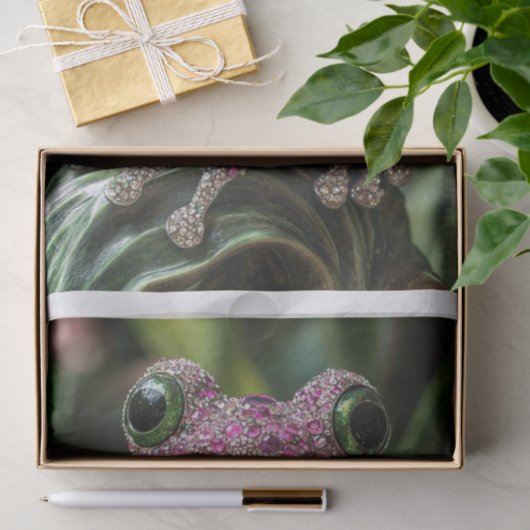 Kikkers en diamanten1 tissuepapier (Geschenk)