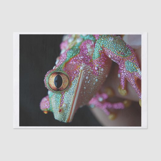 Kikkers en diamanten3 tissuepapier (Voorkant)