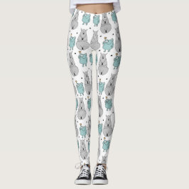 Kikkers en lamaspatroon leggings