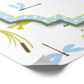 Kikkers en libellen, Birthday Banner Poster (Hoek)