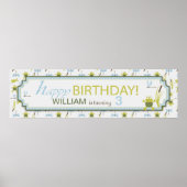 Kikkers en libellen, Birthday Banner Poster (Voorkant)