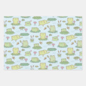 Kikkers en likvliegen Pond Patroon Inpakpapier Vel (Voorkant)