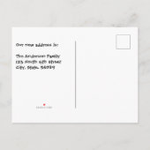 kikkers en Lily Pads nieuwe thuis Aankondigingskaart (Achterkant)