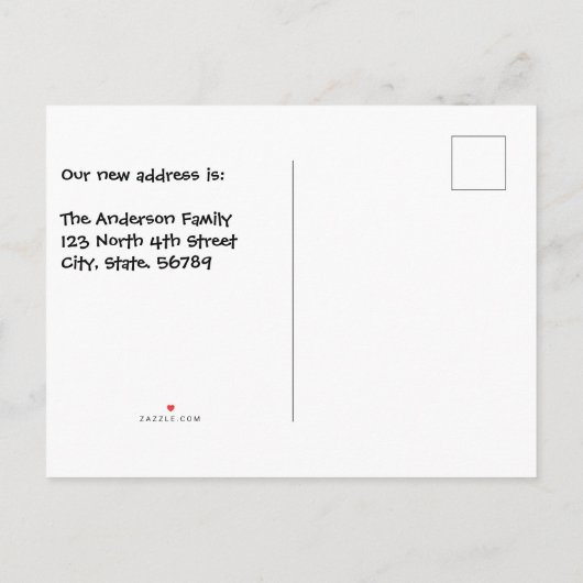  kikkers en Lily Pads nieuwe thuis Aankondigingskaart (Achterkant)