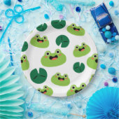 Kikkers en Lily Pads Papieren Bordje (Feest)
