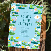 Kikkers en Lily Pads Schattige AANGEPAST VERJAARDA Kaart