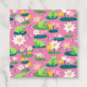 Kikkers en Lily Pads Schattige BABY SHOWER Verjaar Bedankjes Labels (Voorkant)