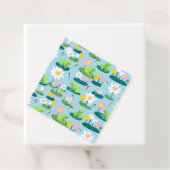 Kikkers en Lily Pads Schattige BABY SHOWER Verjaar Bedankjes Labels (In situ)