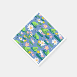 Kikkers en Lily Pads Schattige BABY SHOWER Verjaar Servet