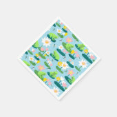 Kikkers en Lily Pads Schattige BABY SHOWER Verjaar Servet (Hoek)