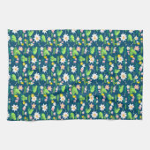 Kikkers en Lily Pads Schattige Custom Theedoek (Horizontaal)