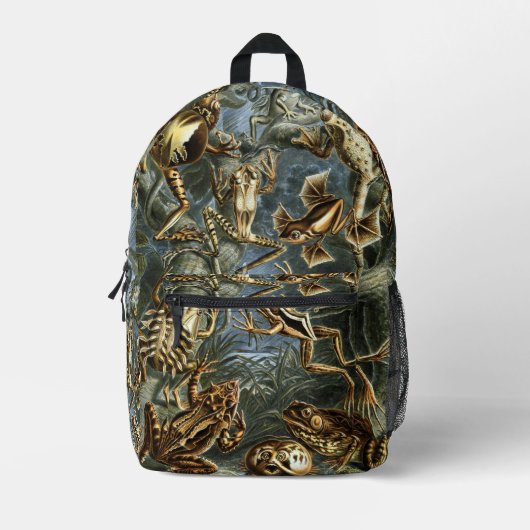  Kikkers en Toads Batrachia van Ernst Haeckel Bedrukte Rugzak (Voorkant)