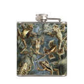 Kikkers en Toads Batrachia van Ernst Haeckel Heupfles (Achterkant)