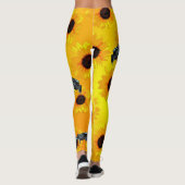 Kikkers en zonnebloemen, dames en Leggings (Achterkant)