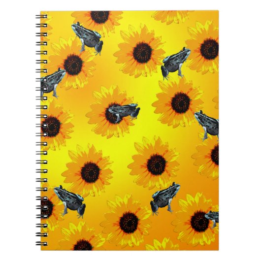 Kikkers en zonnebloemen, Notitieboek (Voorkant)