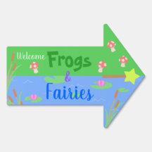 Kikkers & Fairies Fantasy Party Yard Sign