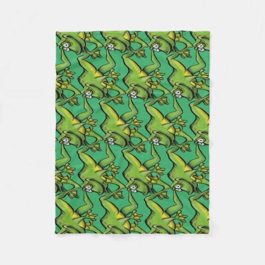 Kikkers Fleece Blanket Deken (Voorkant)