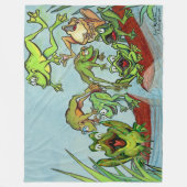 Kikkers Fleece Deken (Voorkant)