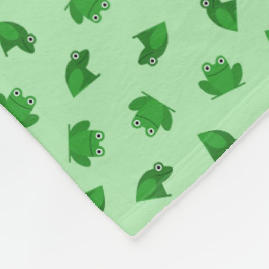 Kikkers Fleece Deken (Hoek)