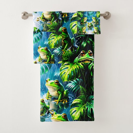 Kikkers Fun Bad Handdoek Set (Insitu)