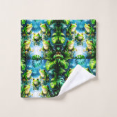 Kikkers Fun Bad Handdoek Set (Wasdoekje)