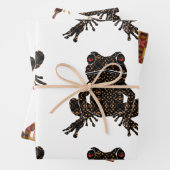 Kikkers Galor Wrapping Paper Flat Sheet Set van 3 (In situ)