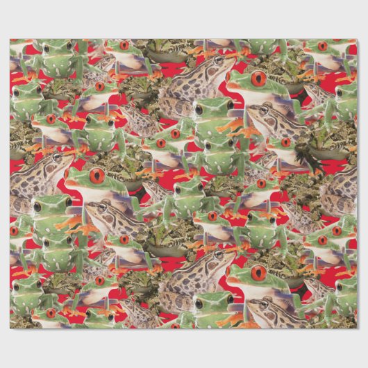 Kikkers Galore Multicolored Cadeaupapier (Vlak)