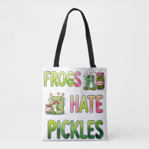 Kikkers haten augurken tote bag