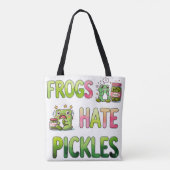 Kikkers haten augurken tote bag (Achterkant)